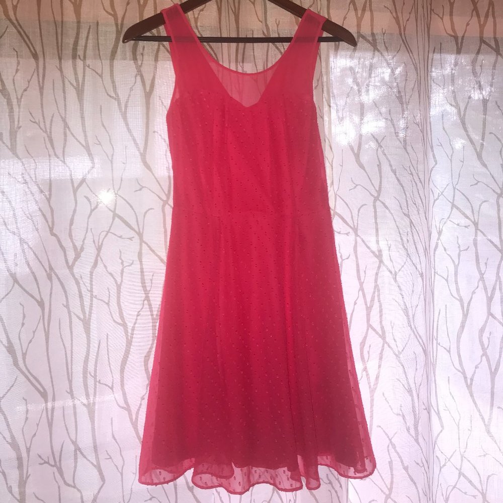 Express Peach/Coral Flowy Dress